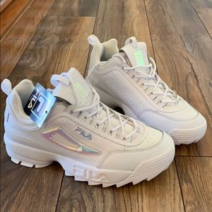 Fila Disruptor Shoe Iridescent/White Women’s Sz 11